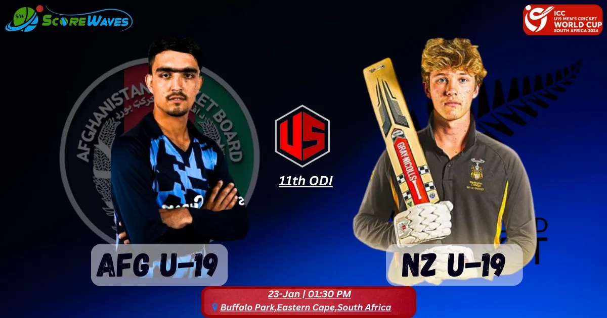 Overview of 11th Match - New Zealand U19 vs Afghanistan U19 - ICC U19 World Cup