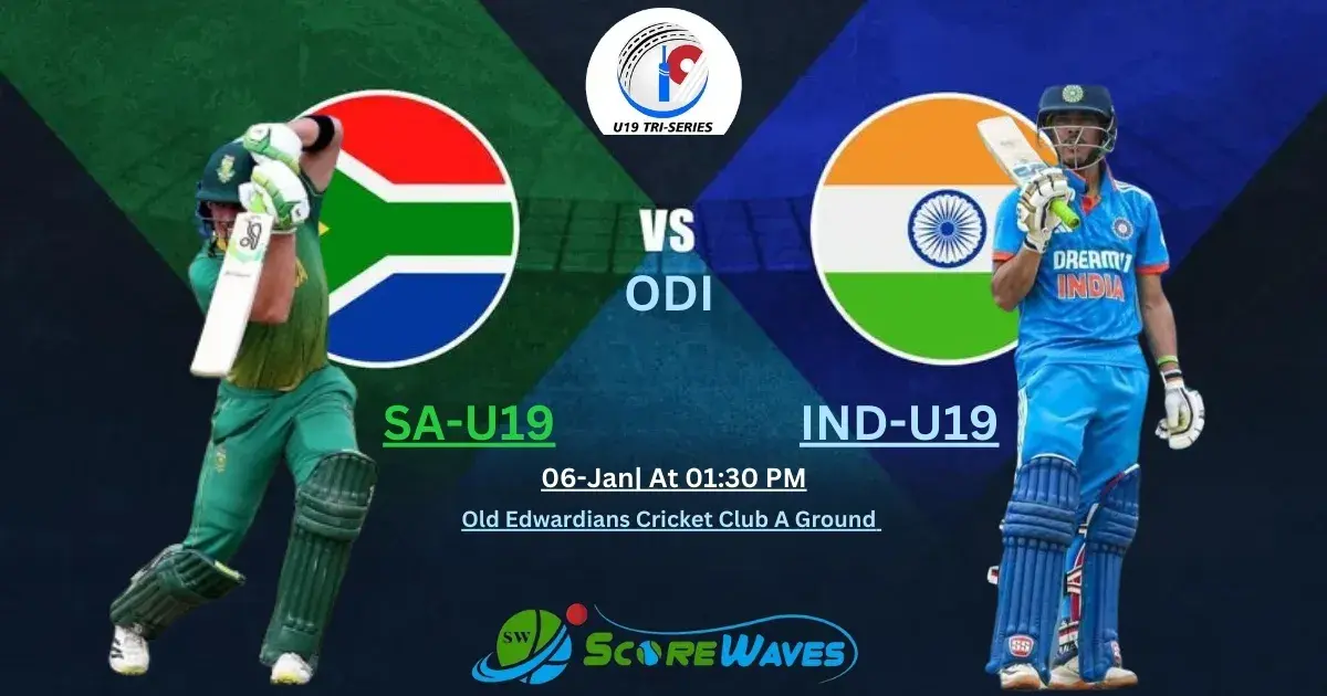 SA-U19 vs IND-U19, 5th Match - South Africa U19 Tri-Series 2023-24 - Match Prediction & Updates