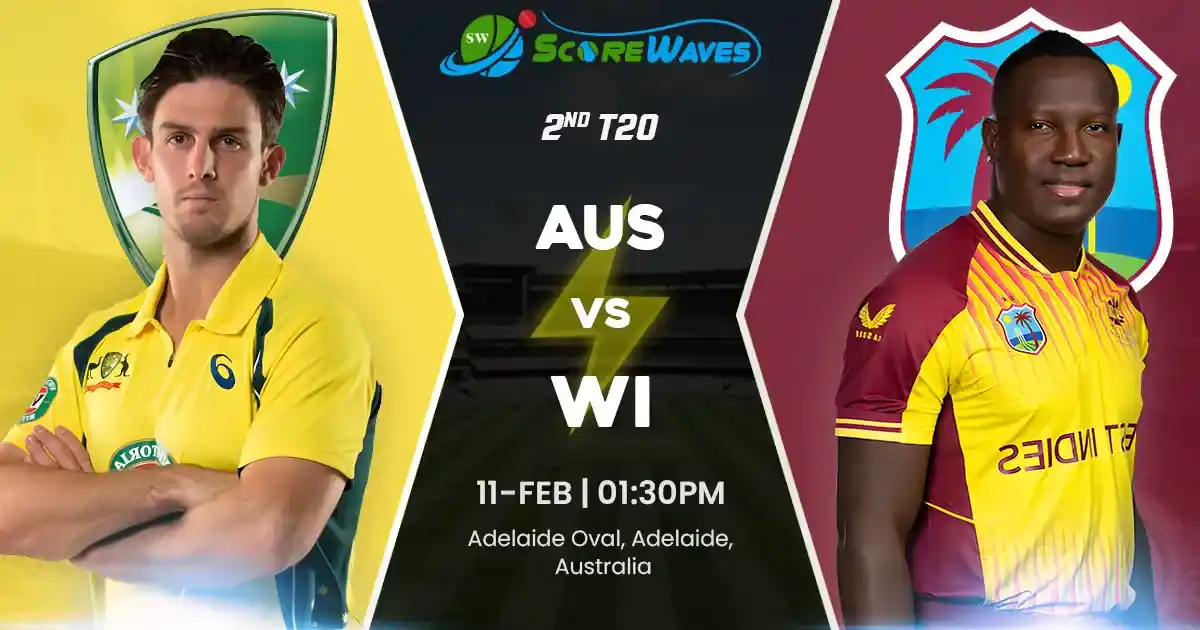 Australia Wins Against West Indies - 2nd T20I of West Indies Tour of Australia 2024