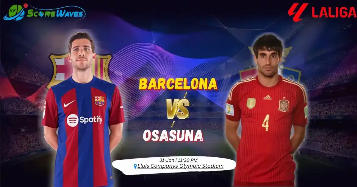 Match Prediction - Barcelona vs Osasuna - LaLiga Round 20