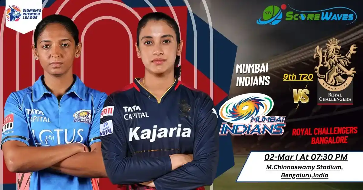 Royal Challengers Bangalore W vs Mumbai Indians W, 9th Match - Women’s Premier League | Pitch Status | Playing XIs | Prediction