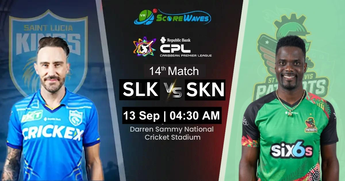 SLK vs SKN Team Prediction, CPL Fantasy Cricket Tips, Playing XI, and Pitch Report For Match 13 of CPL 2024