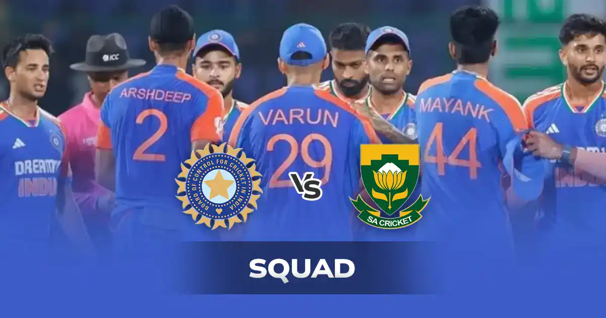 India Announces T20I Squad for South Africa Tour 2024