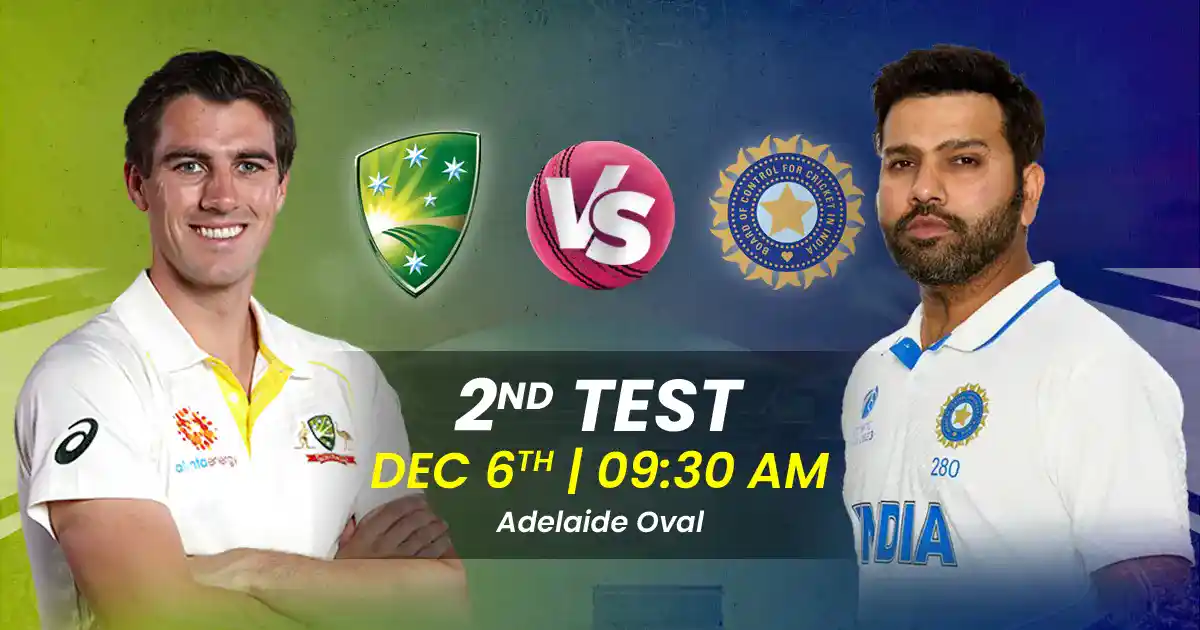 Australia vs India 2nd Test Match Border Gavaskar Trophy 2024-25