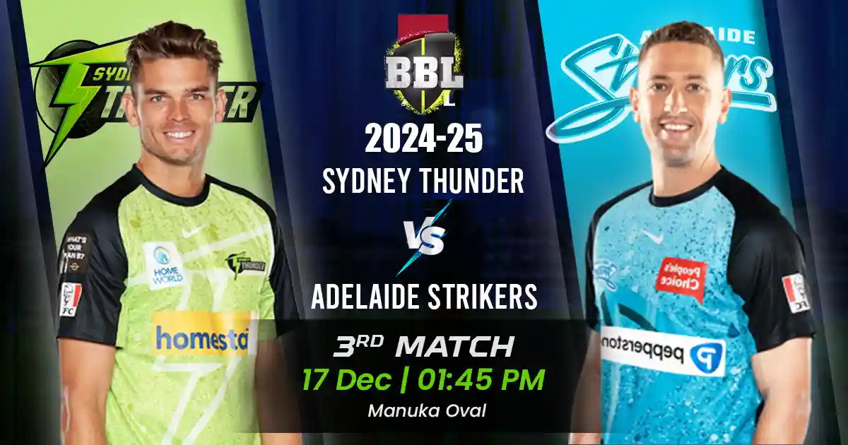 SYT vs AS Match Prediction, Fantasy Cricket Tips, Playing XI, and Pitch Report 2nd Match of BBL 2024-25