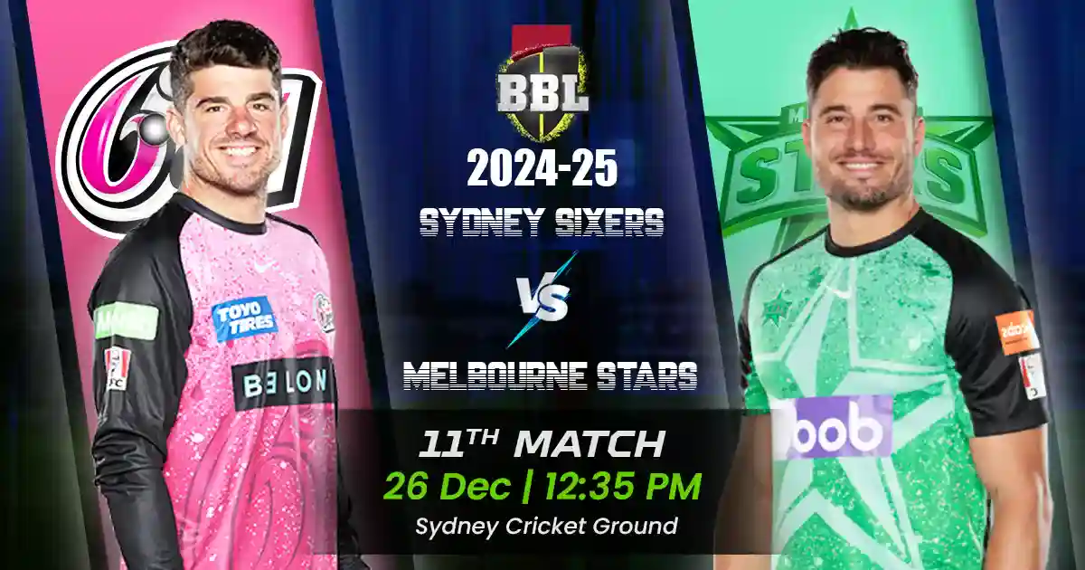 SS vs MLS Match Prediction, Fantasy Cricket Tips, Playing XI, and Pitch Report 11th Match of BBL 2024-25