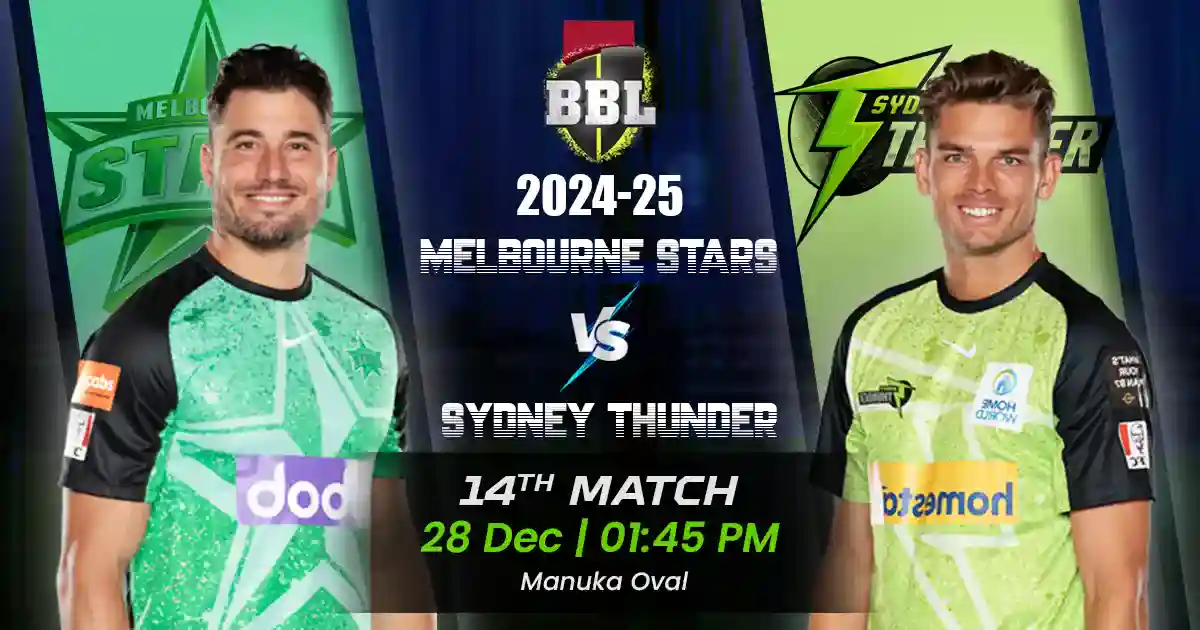 MLS vs SYT Match Prediction, Fantasy Cricket Tips, Playing XI, and Pitch Report 14th Match of BBL 2024-25