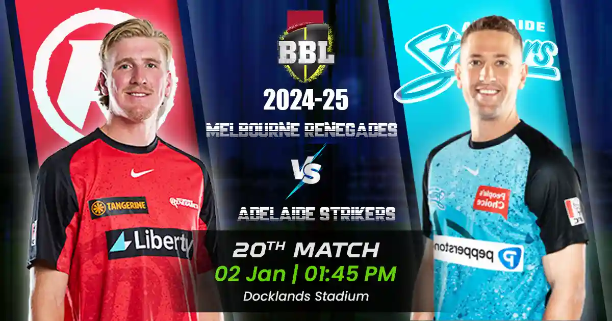 MR vs AS Match Prediction, Fantasy Cricket Tips, Playing XI, and Pitch Report 20th Match of BBL 2024-25