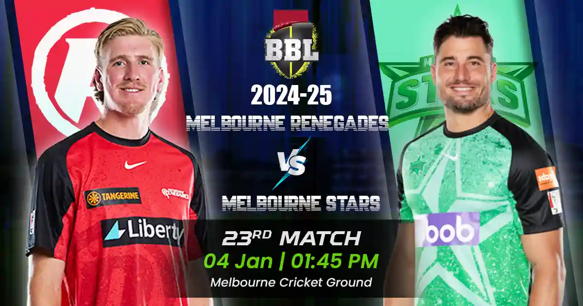 MR vs MLS Match Prediction, Fantasy Cricket Tips, Playing XI, and Pitch Report 23rd Match of BBL 2024-25