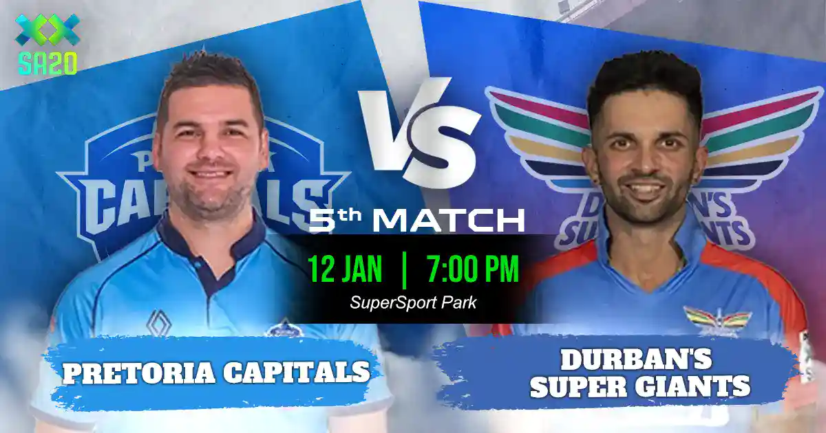 PC vs DSG Match Prediction, Fantasy Cricket Tips, Playing XI, and Pitch Report 5th Match of SA20 2025