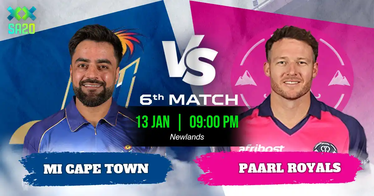 MICT vs PR Match Prediction, Fantasy Cricket Tips, Playing XI, and Pitch Report 6th Match of SA20 2025