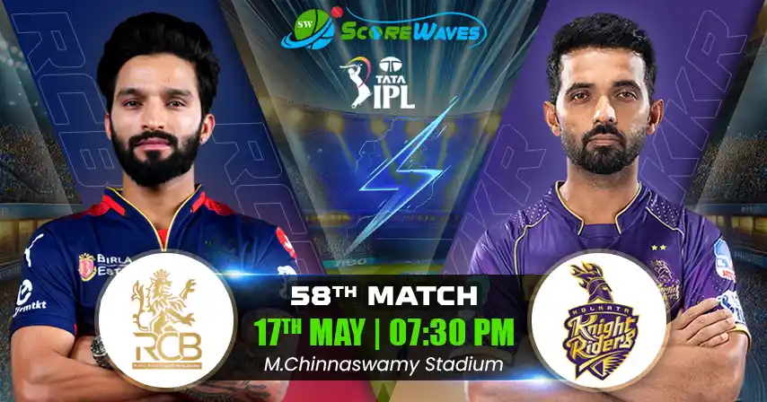 RCB vs KKR Match Prediction, Fantasy Cricket Tips, Pitch Report, and Playing XI of 58th Match of  IPL 2025