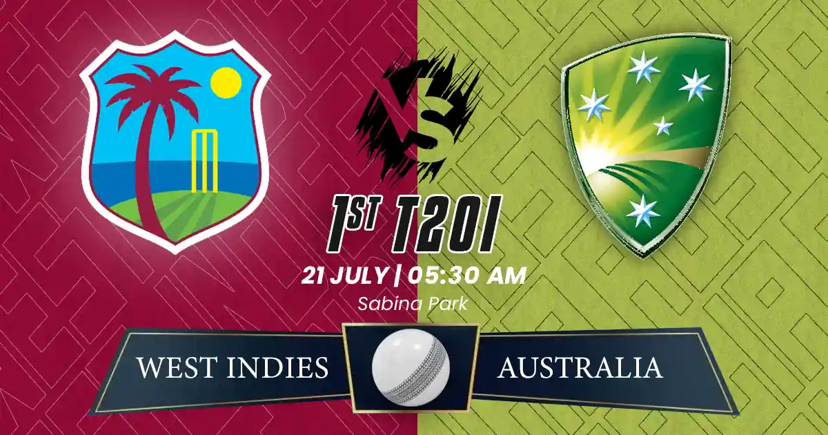 WI vs AUS 1st T20I Match Prediction, Fantasy Cricket Tips, Playing XI, and Pitch Report Australia Tour of West Indies 2025