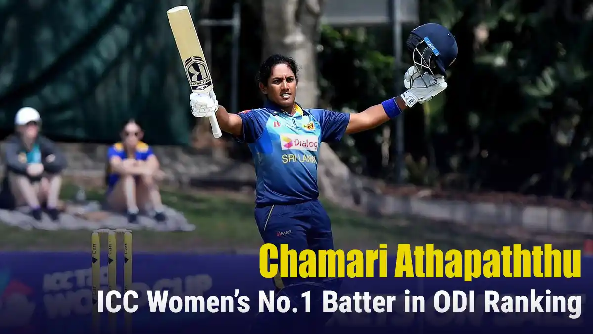 Chamari Athapaththu - ICC Women’s No.1 Batter in ODI Ranking