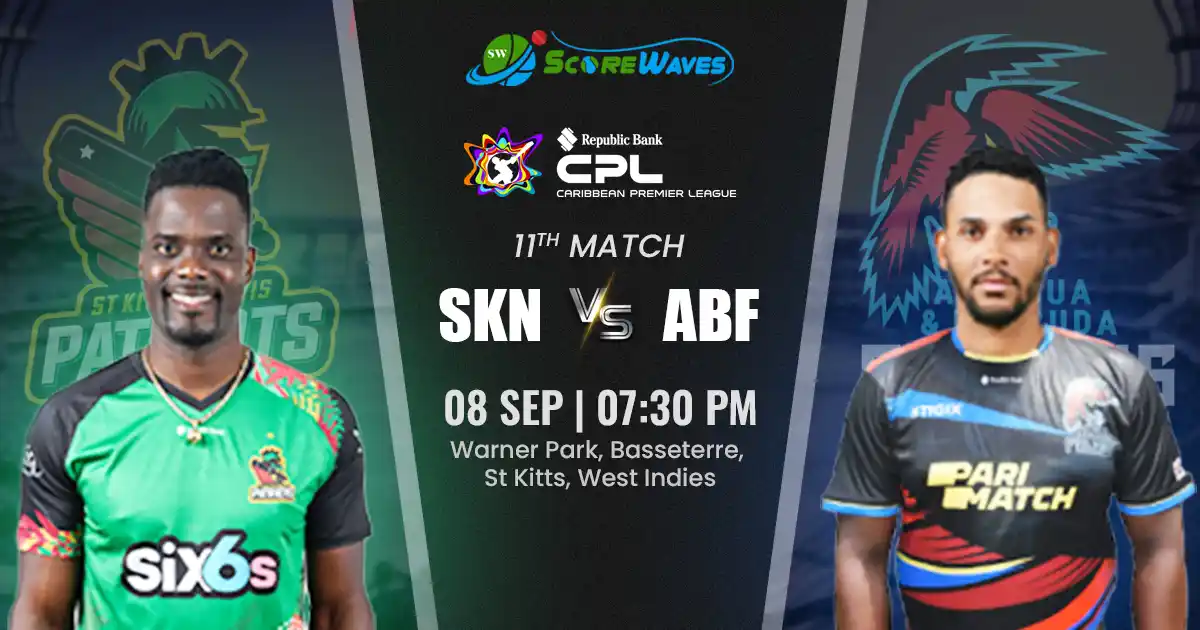 SKN vs ABF Team Prediction, CPL Fantasy Cricket Tips, Playing XI, and Pitch Report For Match 11 of CPL 2024