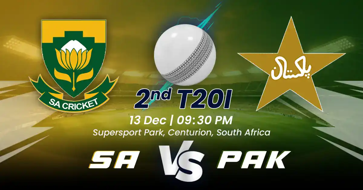 SA vs PAK 2nd T20I Match Prediction, Fantasy Cricket Tips, Playing XI, and Pitch Report Pakistan Tour of South Africa 2024