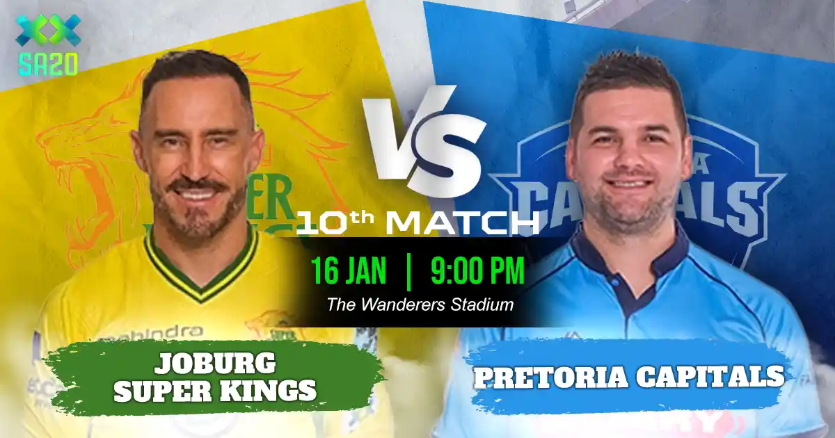 JSK vs PC Match Prediction, Fantasy Cricket Tips, Playing XI, and Pitch Report 10th Match of SA20 2025