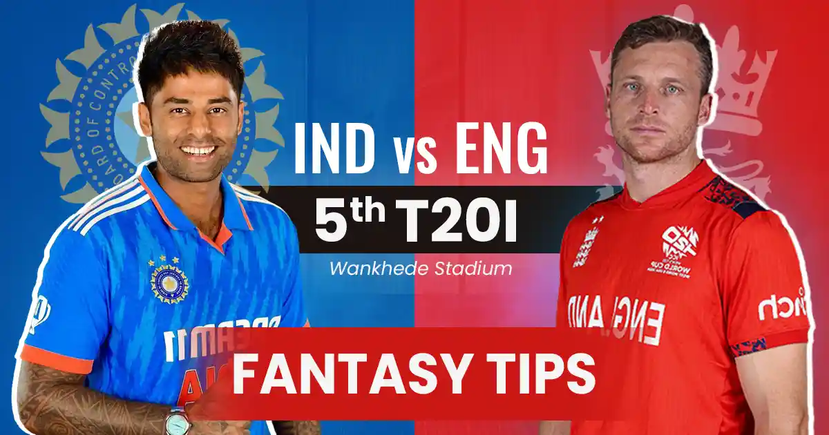 IND vs ENG 5th T20I Match Prediction, Fantasy Cricket Tips, Playing XI, and Pitch Report England Tour of India 2025