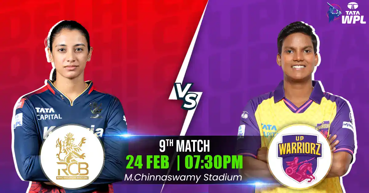 RCBW vs UPWW Match Prediction, Fantasy Cricket Tips, Playing XI, and Pitch Report 9th Match of WPL 2025