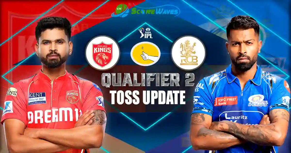 PBKS vs MI Qualifier 2 Toss Update, Playing 11, & Match Prediction