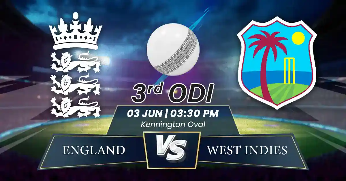 ENG vs WI 3rd ODI Match Prediction, Fantasy Cricket Tips, Playing XI, and Pitch Report West Indies Tour of India 2025