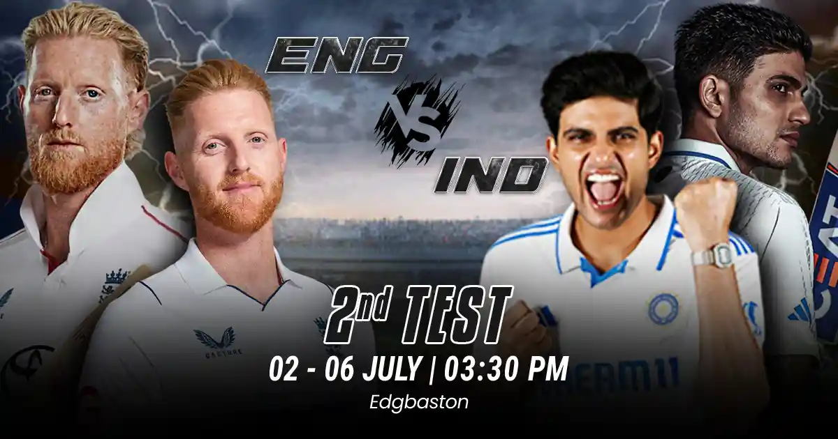 ENG vs IND 2nd Test Match Prediction, Fantasy Cricket Tips, Pitch Report, and Playing XI of India Tour of England 2025