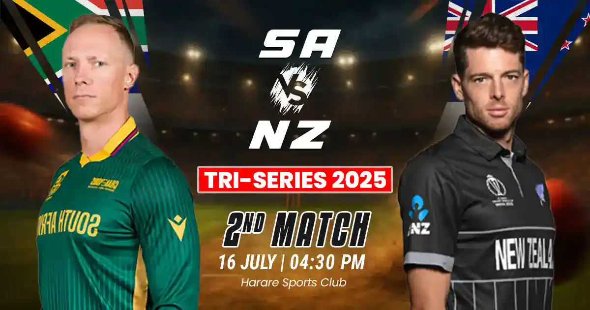 SA vs NZ 2nd Match Prediction, Fantasy Cricket Tips, Playing XI, and Pitch Report of Zimbabwe T20I Tri-Series 2025