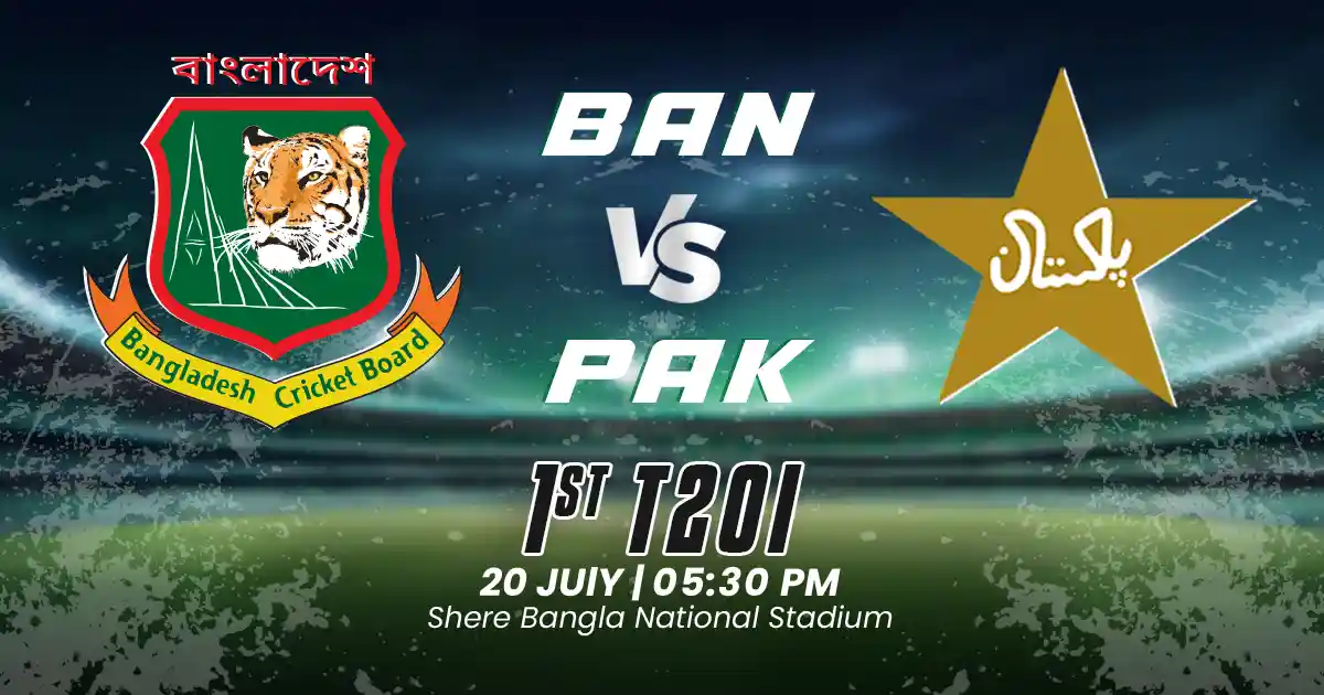 BAN vs PAK 1st T20I Match Prediction, Fantasy Cricket Tips, Playing XI, and Pitch Report Pakistan Tour of Bangladesh 2025