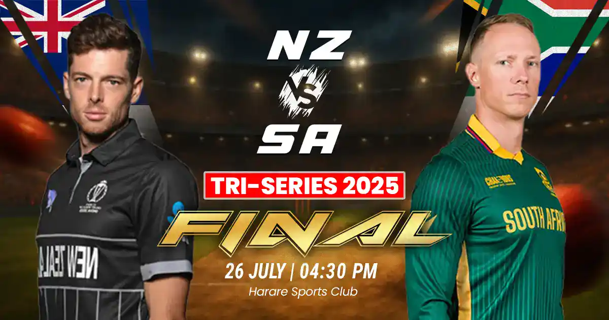NZ vs SA Final Match Prediction, Fantasy Cricket Tips, Playing XI, and Pitch Report of Zimbabwe T20I Tri-Series 2025