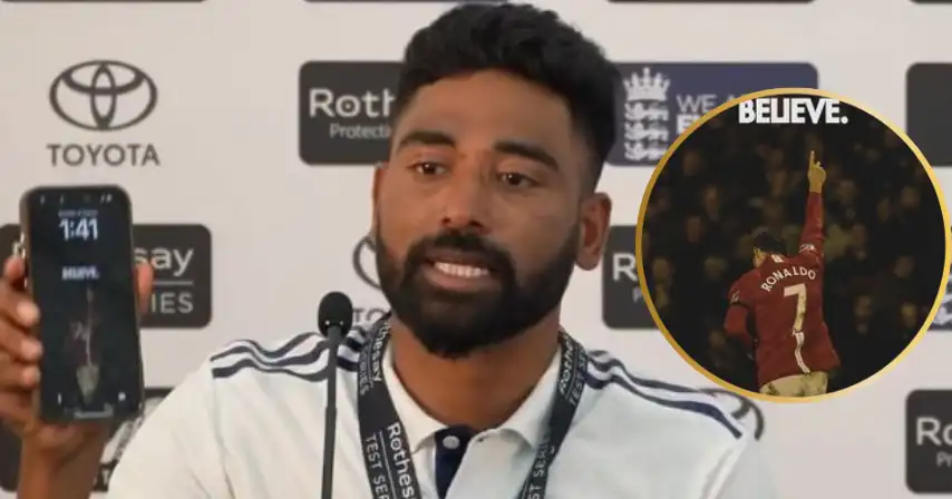 Mohammed Siraj Reveals How Cristiano Ronaldo's 'Believe' Wallpaper Inspired Him