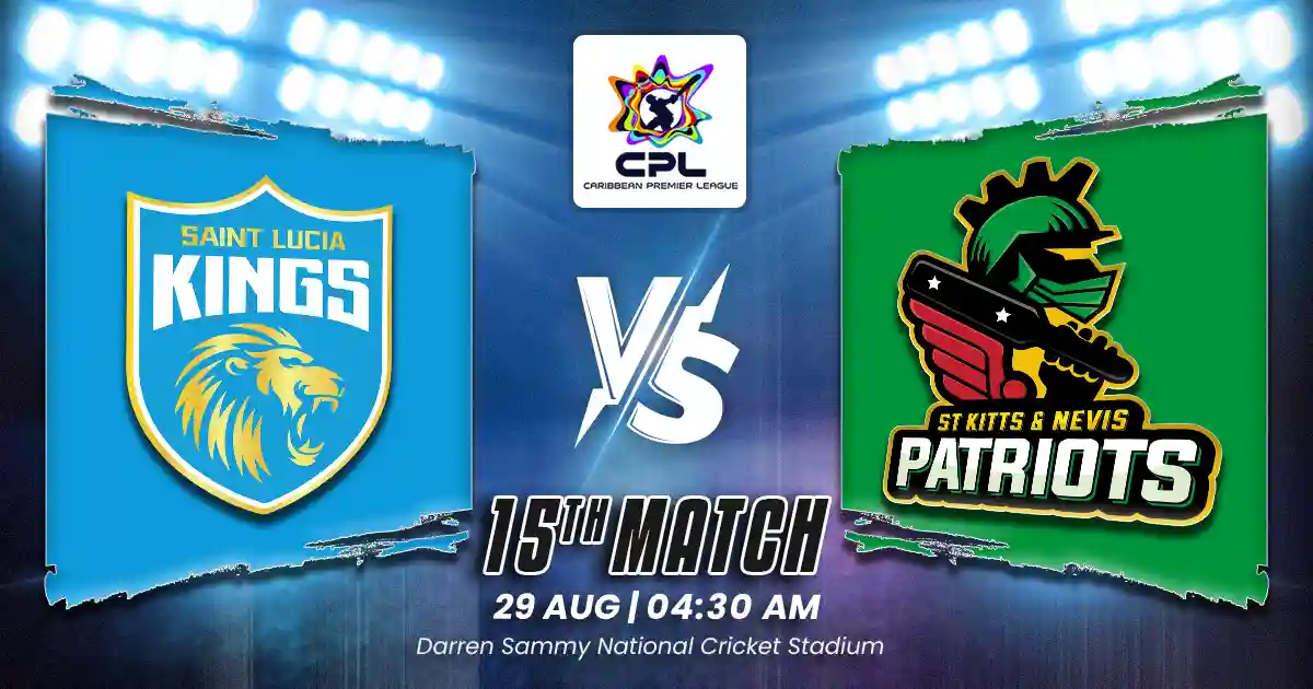 SLK vs SNP 15th Match of CPL 2025, Match Prediction, Pitch Report, Playing XI & Injury Updates